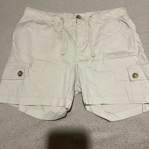 Dash Women's Pull On Shorts Cargo Style Tan Colored Medium